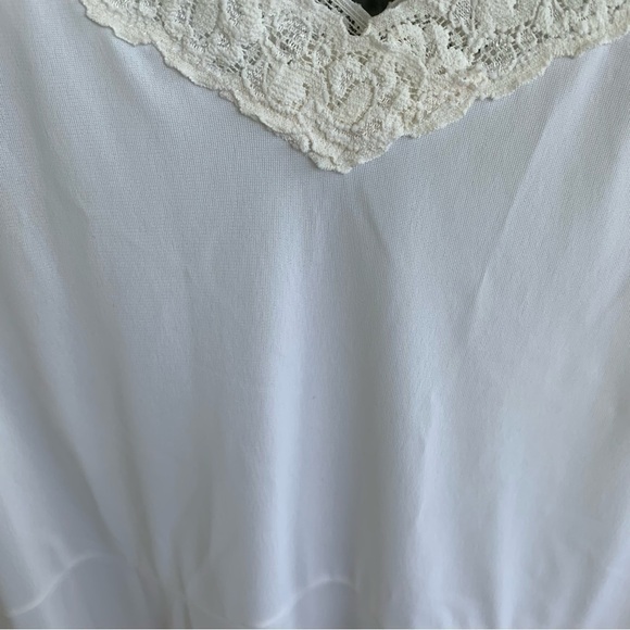 Vintage Shadowline Women’s Slip Dress Nightgown Lace Trim Size 42 Made in USA - Picture 3 of 11